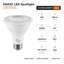 Ampoules DEL PAR30 Euri Lighting, 10 W, 900 lm, équivalent 75 W, 4000 K, culot E26, dimmables, homologuées CEC/JA8/UL, lot de 2-136850087