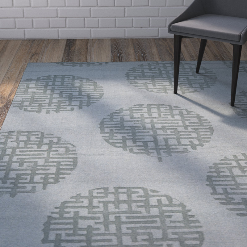 Tapis gris moderne Scanlan, Rectangle 4' x 6'