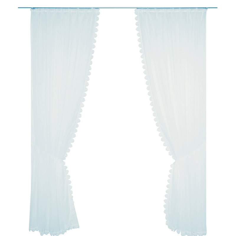 Colmenero Semi Sheer Single Curtain Panel, 300 W x 140 D cm