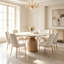 Table de salle à manger moderne en bois massif «Light Luxury»-174051034