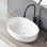 Meuble-lavabo ovale en céramique à comptoir de 5,91 po d'Ultra, résistant aux taches, aux égratignures et aux fuites