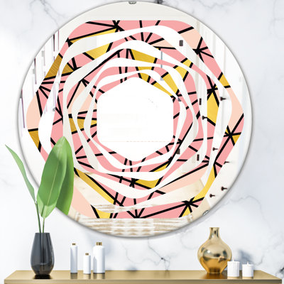 Miroir mural style iv moderne whirl marble design iv