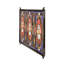 Vitrail de 33 po de largeur x 10 po de hauteur Tudor Trio