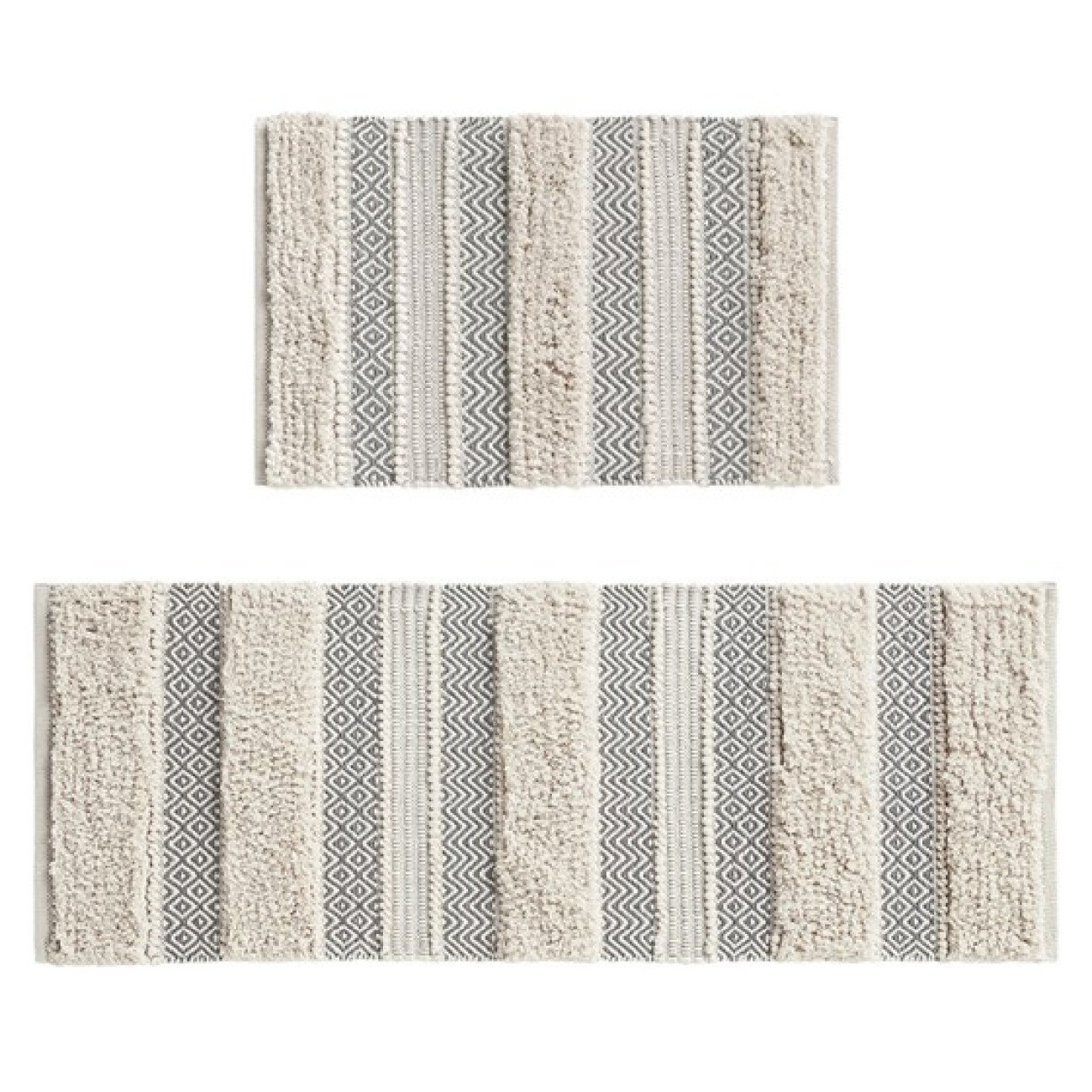 Lipoton Area Rug, Bathroom Rugs, Bath Mat, Runner Rug, Woven Texture ...