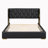 Upholstered Platform Bed with Metal Strips-327556774-315639280