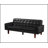 74.4'' Faux Leather Square Arm Sofa Bed-1973282090-1983379835