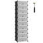 10 Pair Stackable Shoe Storage Cabinet