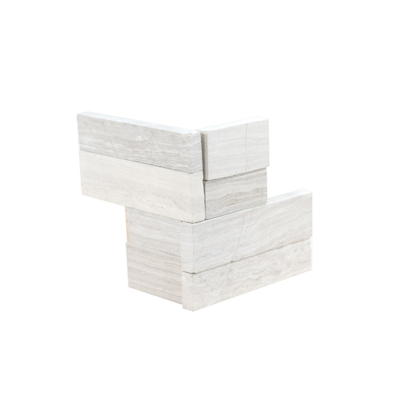 Tivoli Sand 4.5 in. x 9 in. Honed Marble Ledger Panel Corner Wall Tile