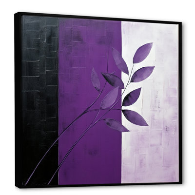 Collage de fougères mauves