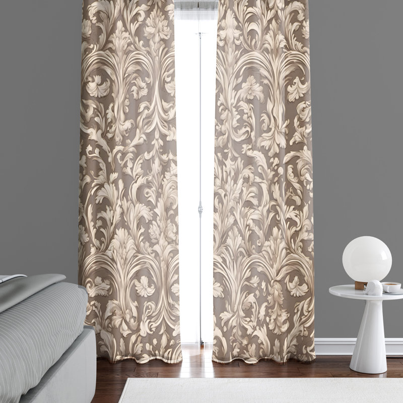 Semi Sheer Curtain Pair, 56" W x 78" L
