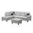 Palmer Square Upholstered Sectional-1294821360-1294821372