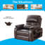 Fauteuil inclinable ergonomique Power Lift avec massage et chauffage - vibration à 8 points, charge sans fil, capacité de 350 lb, inclinable à 135 °, dossier rembourré