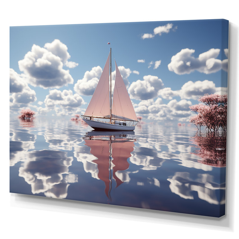Ambyr sur toile, H 16 po x l 32 po x P 1 po, Toile tendue