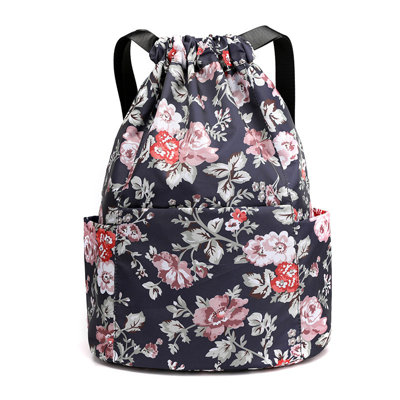 Storage ba Drawstring Foldable Large Capacity Wet And Dry Separation Backpack