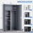 72" Lockable Heavy Duty Metal Storage Cabinet W/ Hanging Rod&Shelves-1222551726