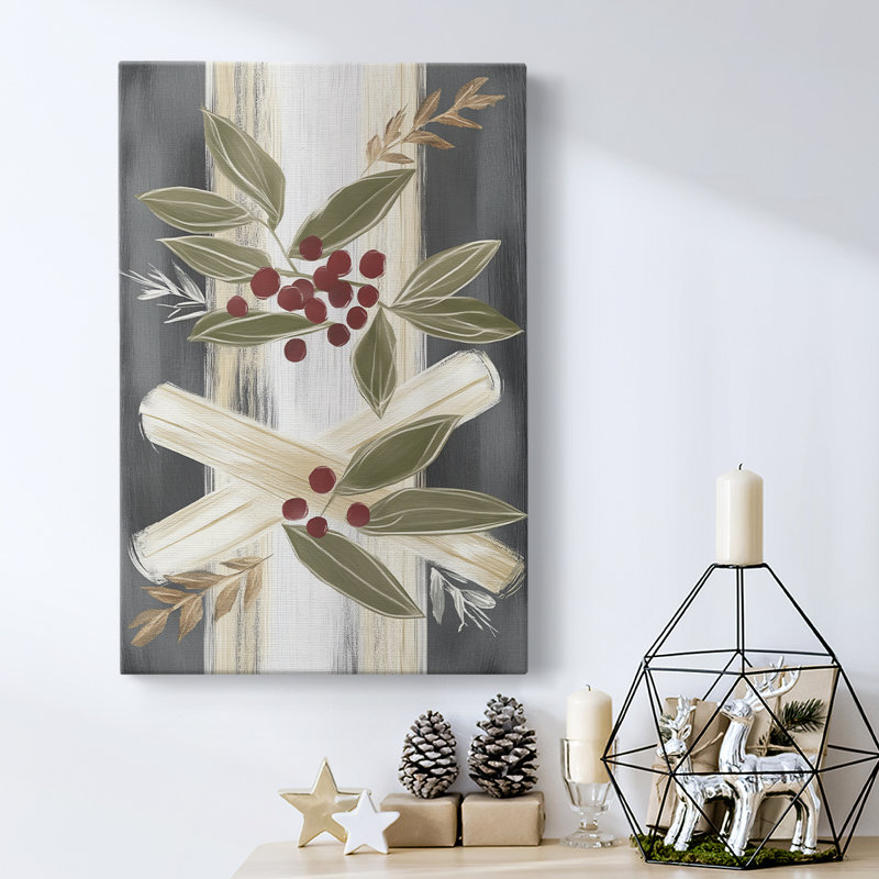 Art des Fêtes de Noël - Toile tendue avec châssis XV, H 48 po x l 32 po