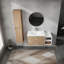 Meuble-lavabo mural sophistiqué avec caractéristiques pratiques