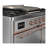 Majestic III Series 40 Inch Dual Fuel Range with 6 Sealed Burners, Griddle, in Stainless Steel (Liquid Propane, Copper Trim)-124828632-124828637-124828642