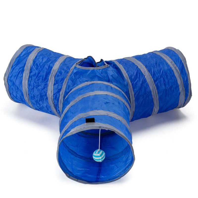 Jouet interactif avec 1 balle de jeu pour animal de compagnie, Bleu