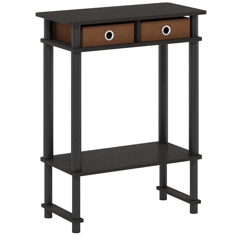 Turn-N-Tube Tall-Wide Hallway Console Table With Bin