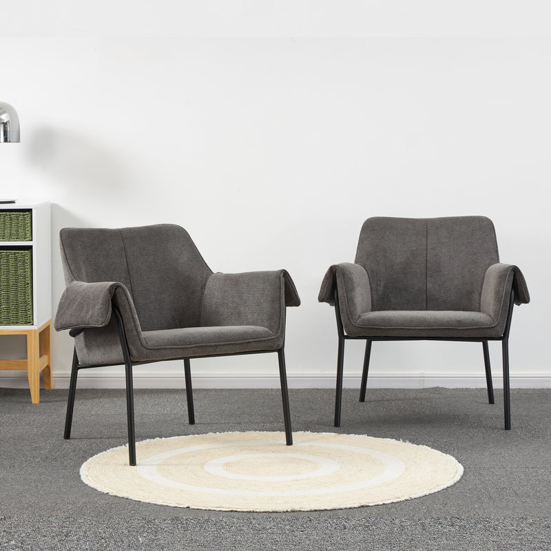 Maraia Upholstered Armchair, Deep Grey