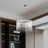 Cateno 19.7" Unique/Statement Drum LED Chandelier
