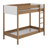 Bunk Bed Frame With Ladder, Safety Guardrails, Upholstered Headboard/Footboard