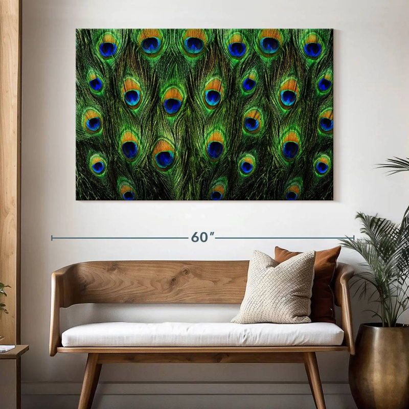 Brampt Peacock Tail, 34" H x 51" W