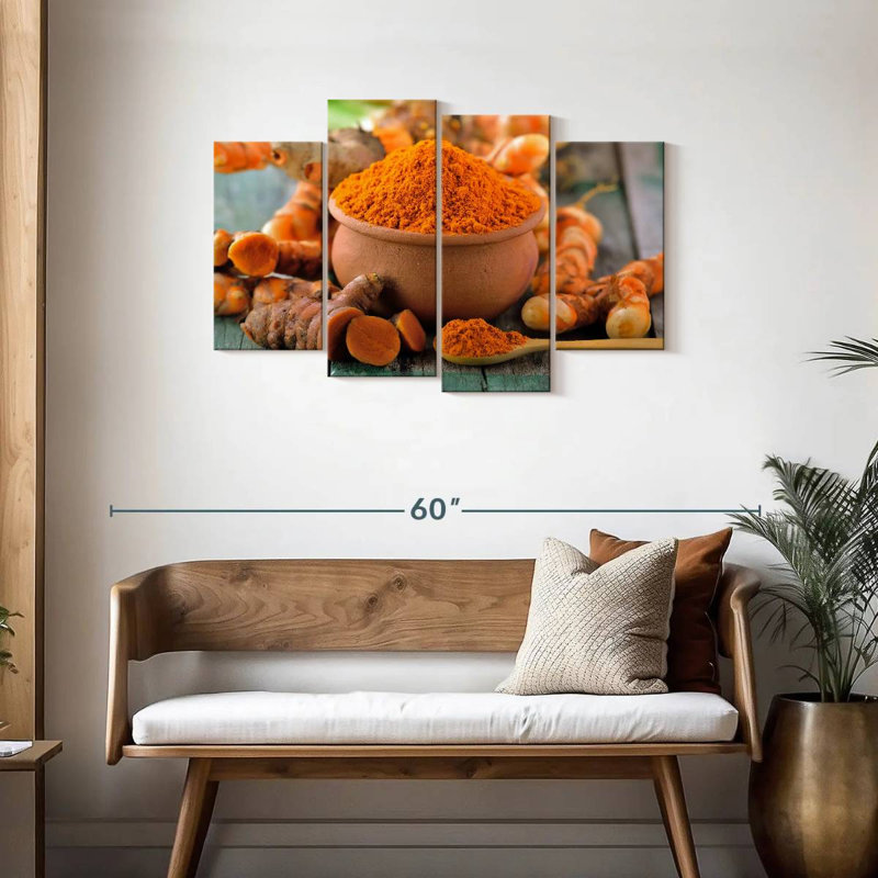 Yarlin Golden Turmeric Spice, 27" H x 43" W