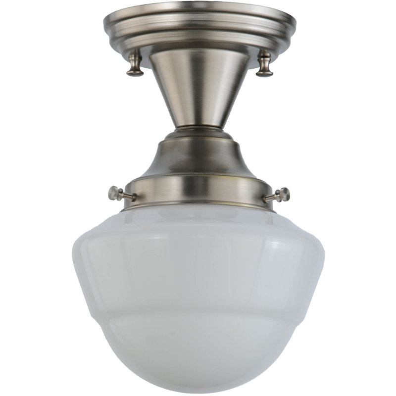 Schoolhouse & Early Electric 1 - Light Semi Flush Mount