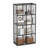 8 Cube Metal Storage Organizer,Display Modular Bookshelf Shelf for Bedroom,Office,Black