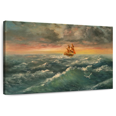 Alvord Ship In Stormy Sea