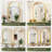 Arched Bathroom Mirror Vanity Wall Mirror,High-Strength Tempered Glass and Aluminum Alloy Framed French Cleat Mounted Wall & Bathroom Mirror-2007018110-2007018115