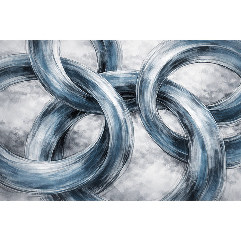 «Looped Harbor», art mural sur toile tendue, L 12 po x H 12 po x P 1 po
