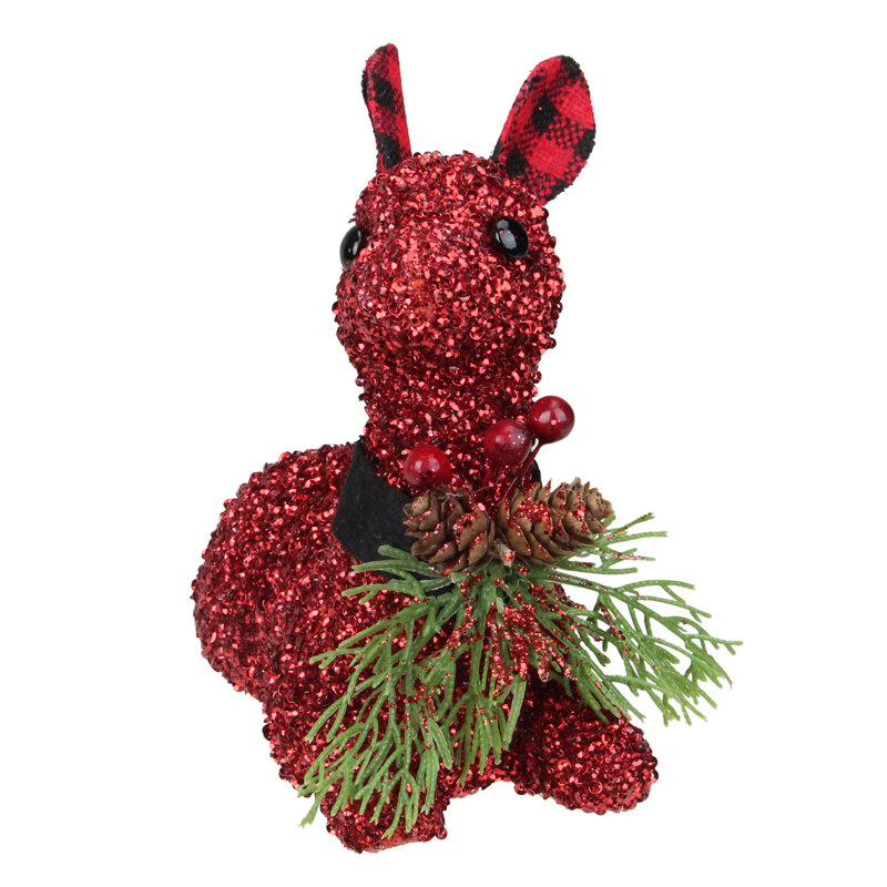 Décoration de renne 6,5 po avec oreilles de Buffalo