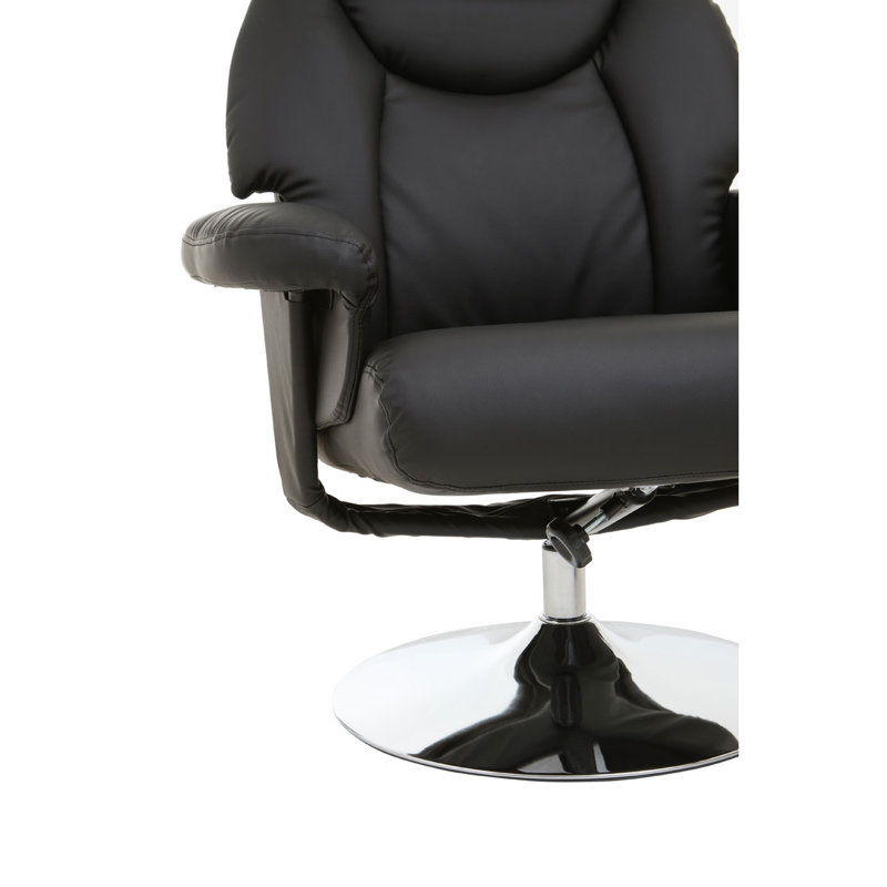 Leather Chair With Footstool