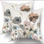Housses de coussin floral 20 x 20 dans des aquarelles fleurs taies décoratives rustiques abstraites modernes taies décoratives pour le salon canapé ensemble de 2