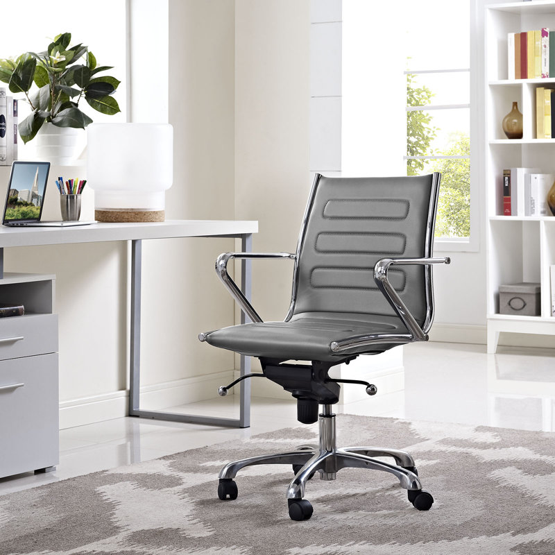 Chaise de bureau Modway, gris