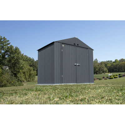 Elite Steel Storage Shed, 8X6, Anthracite