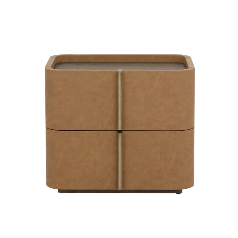 JAMILLE 2 - Drawer Nightstand, Brown