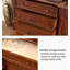 Buffet en bois d'hévéa de style américain-2056393502