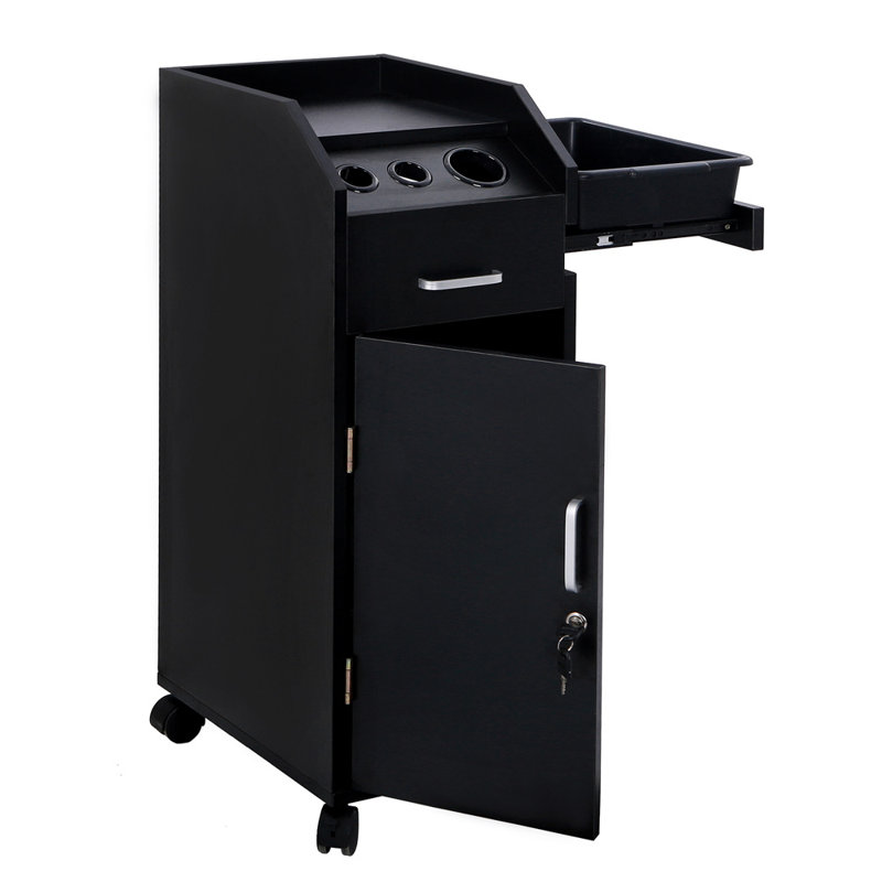 Porte-outil de rangement pour chariot Paizlee Salon, Noir