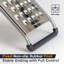 Deiss Pro Coarse Grater And Hand Held Cheese Grater - Sharp Stainless Steel Small Cheese Grater For Kitchen-114337869