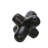 Decorative Metal Orb Object for Home Decor Display - Geometric Sculpture Accent for Office, Tabletop, or Living Room Decoration - Black-547501286-547501282