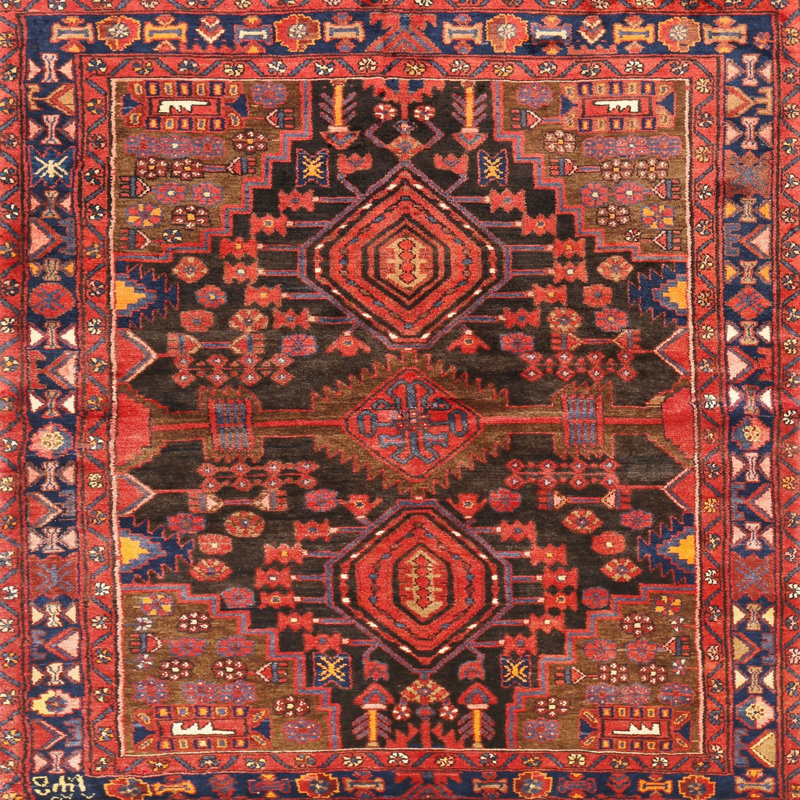 Performance Oriental Indoor Rug, Square 4'