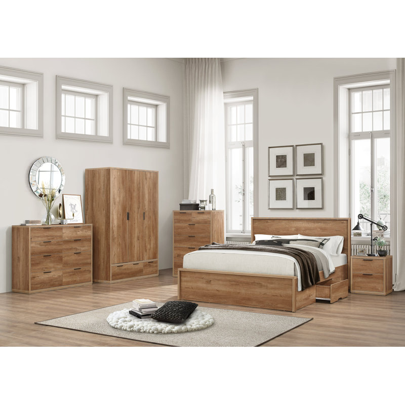 Lisbon 2 Drawer Bedside Table