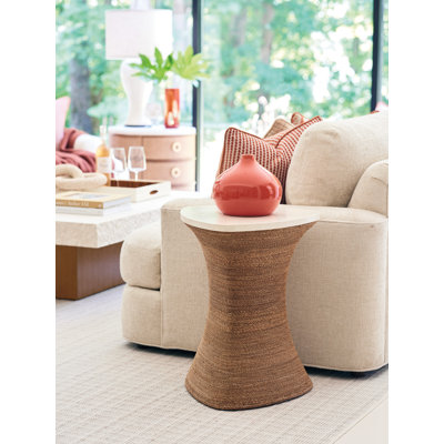 Palm Desert Stone Abstract End Table