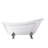 68.9" x 31" Clawfoot Soaking Acrylic Bathtub