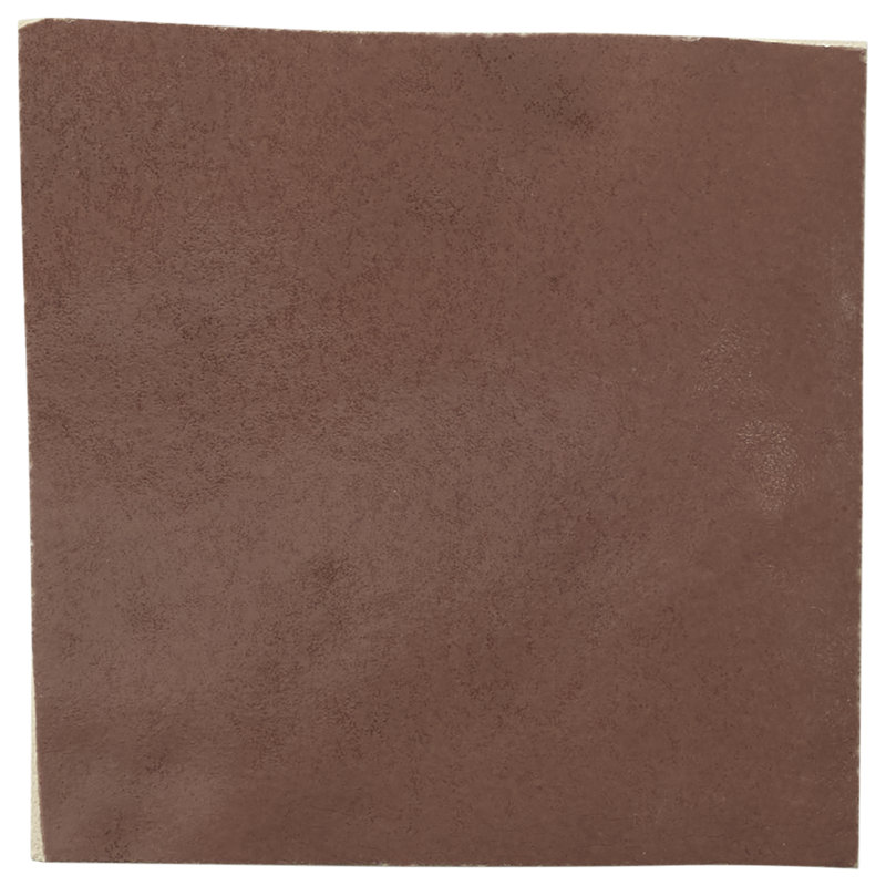 Virello 4x4 Glossy Ceramic Wall Tile, Chestnut Brown