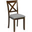 5 tables de salle à manger en bois de noyer massif avec 4 chaises, une structure, des sièges confortables, une table moderne en forme de X, facile à nettoyer, idéale pour les cuisines